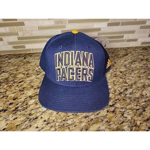Indiana Pacers Hat Adidas adjustable Cap Basketball one size fits all Navy Blue - Picture 12 of 12